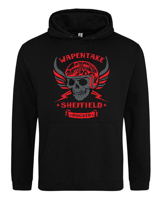 Wapentake biker skull unisex fit hoodie - various colours - Dirty Stop Outs