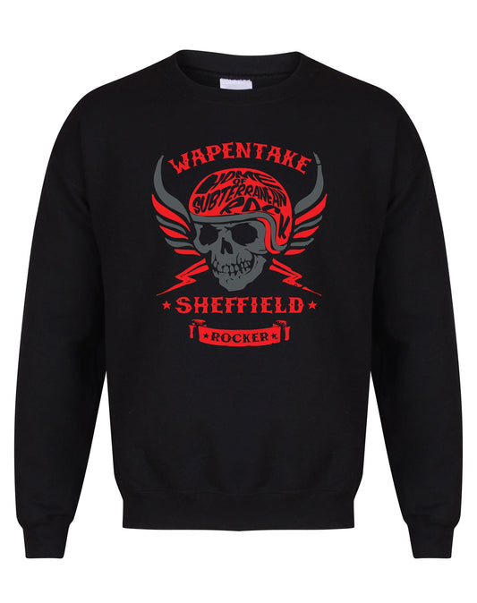 Wapentake biker skull unisex fit sweatshirt - various colours - Dirty Stop Outs