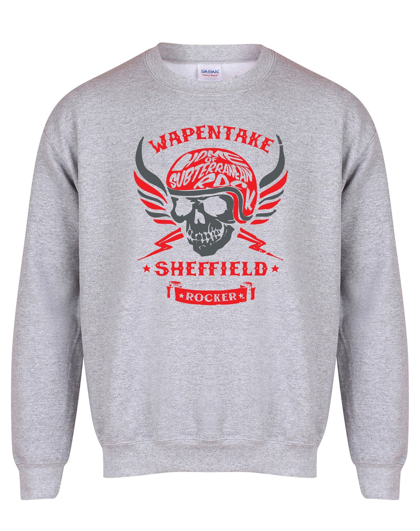 Wapentake biker skull unisex fit sweatshirt - various colours - Dirty Stop Outs