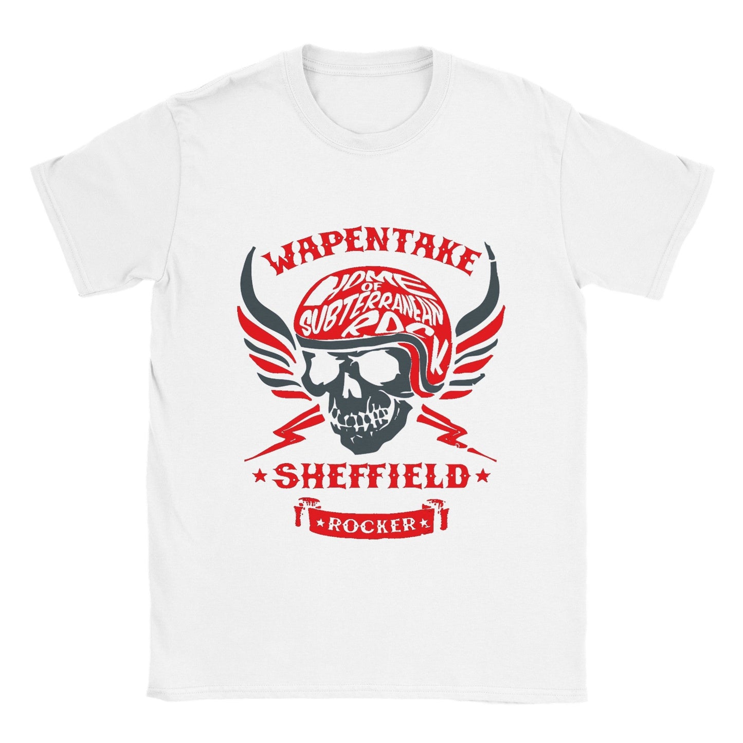 Wapentake biker skull unisex fit T-shirt - various colours - Dirty Stop Outs