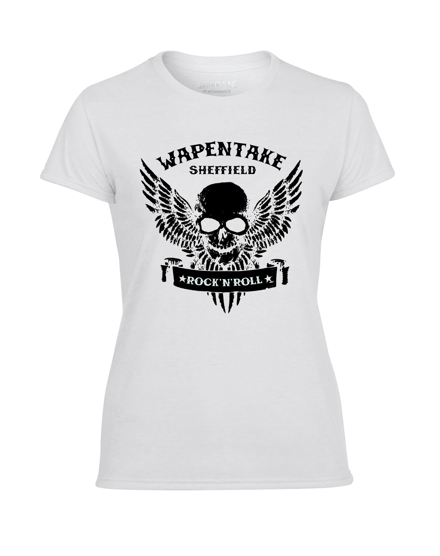 Wapentake skull/wings ladies fit T-shirt - various colours - Dirty Stop Outs