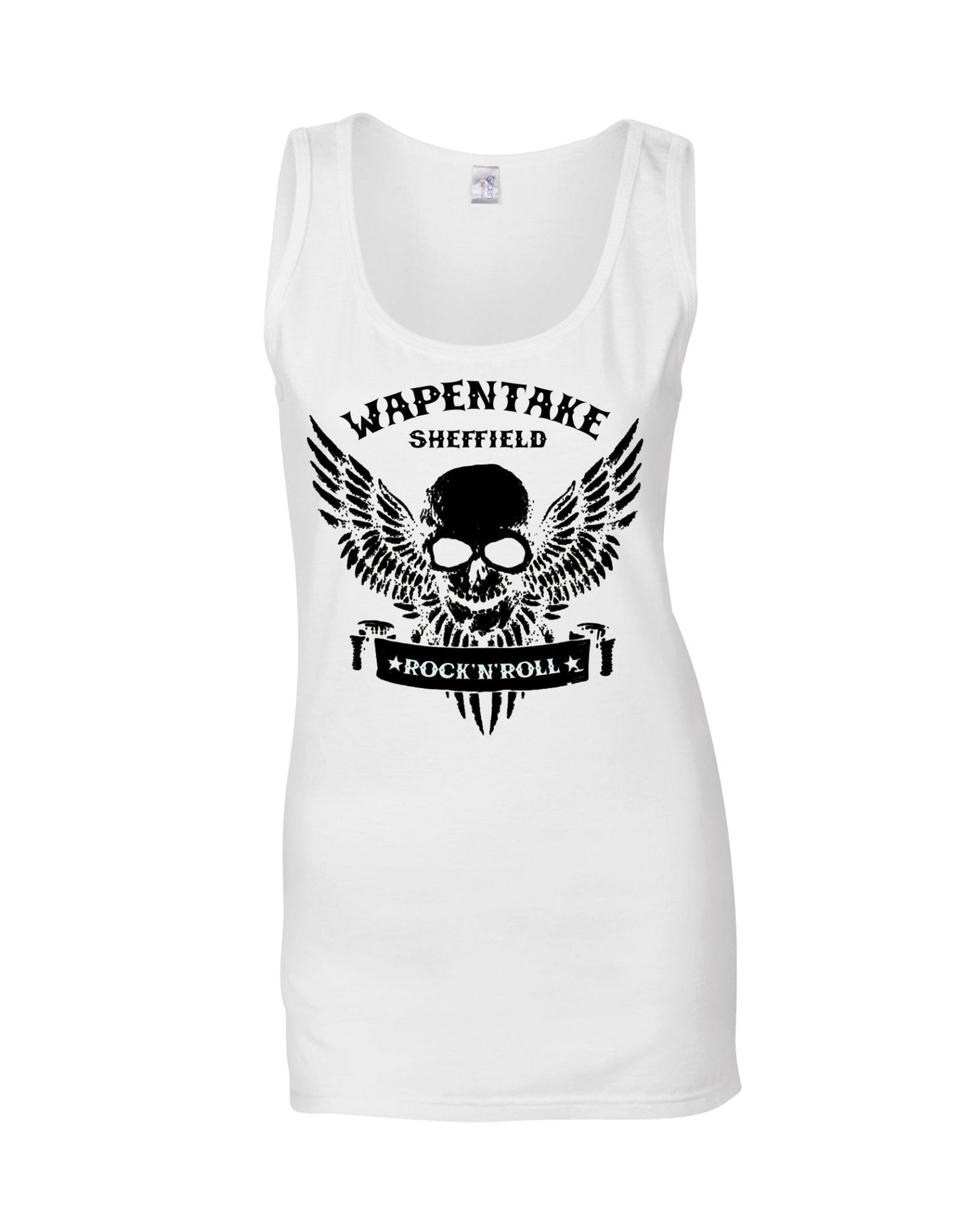 Wapentake skull/wings ladies fit vest - various colours - Dirty Stop Outs