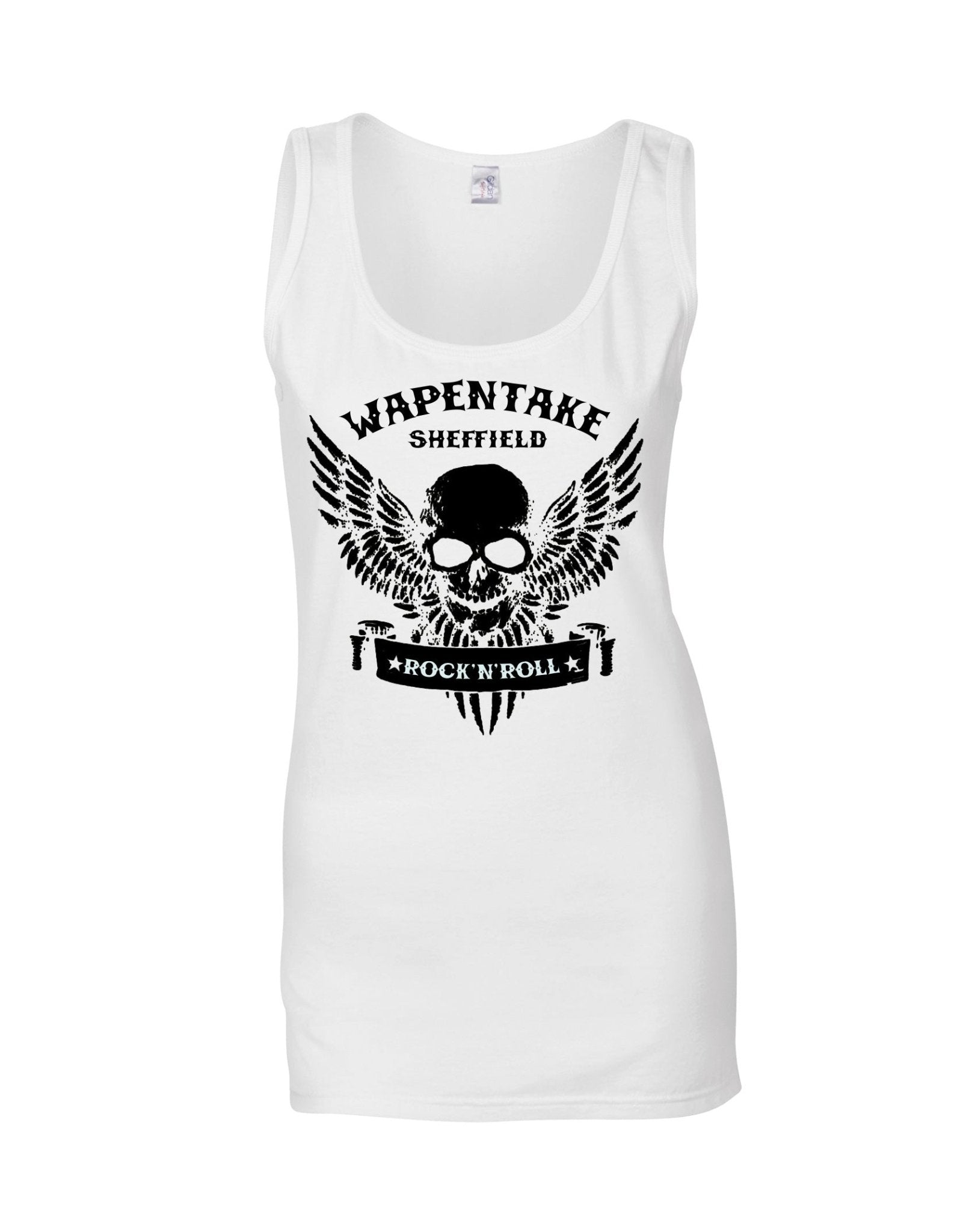 Wapentake skull/wings ladies fit vest - various colours - Dirty Stop Outs