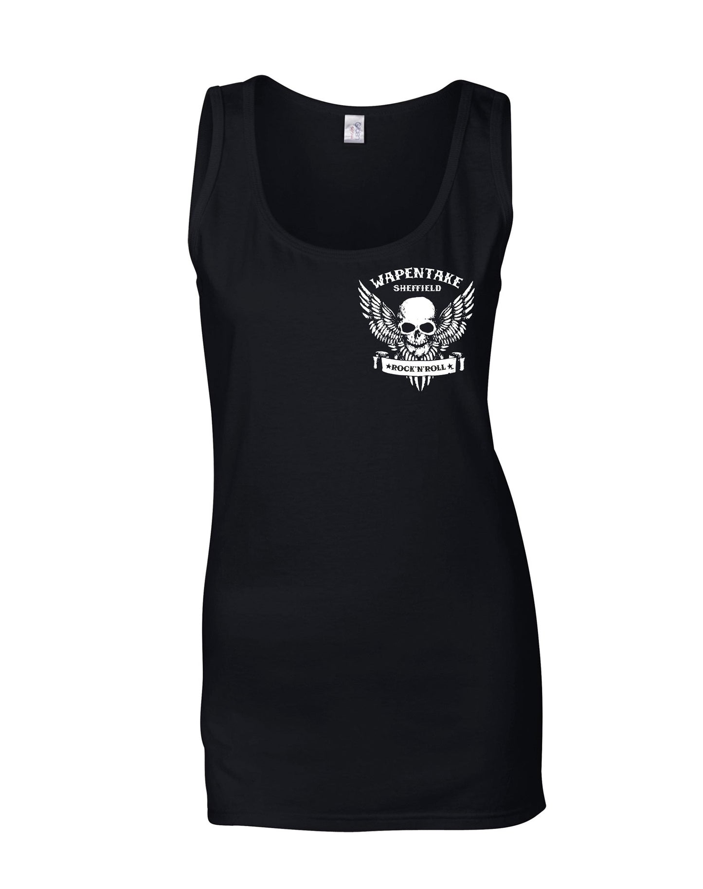 Wapentake skull/wings ladies fit vest - various colours - Dirty Stop Outs