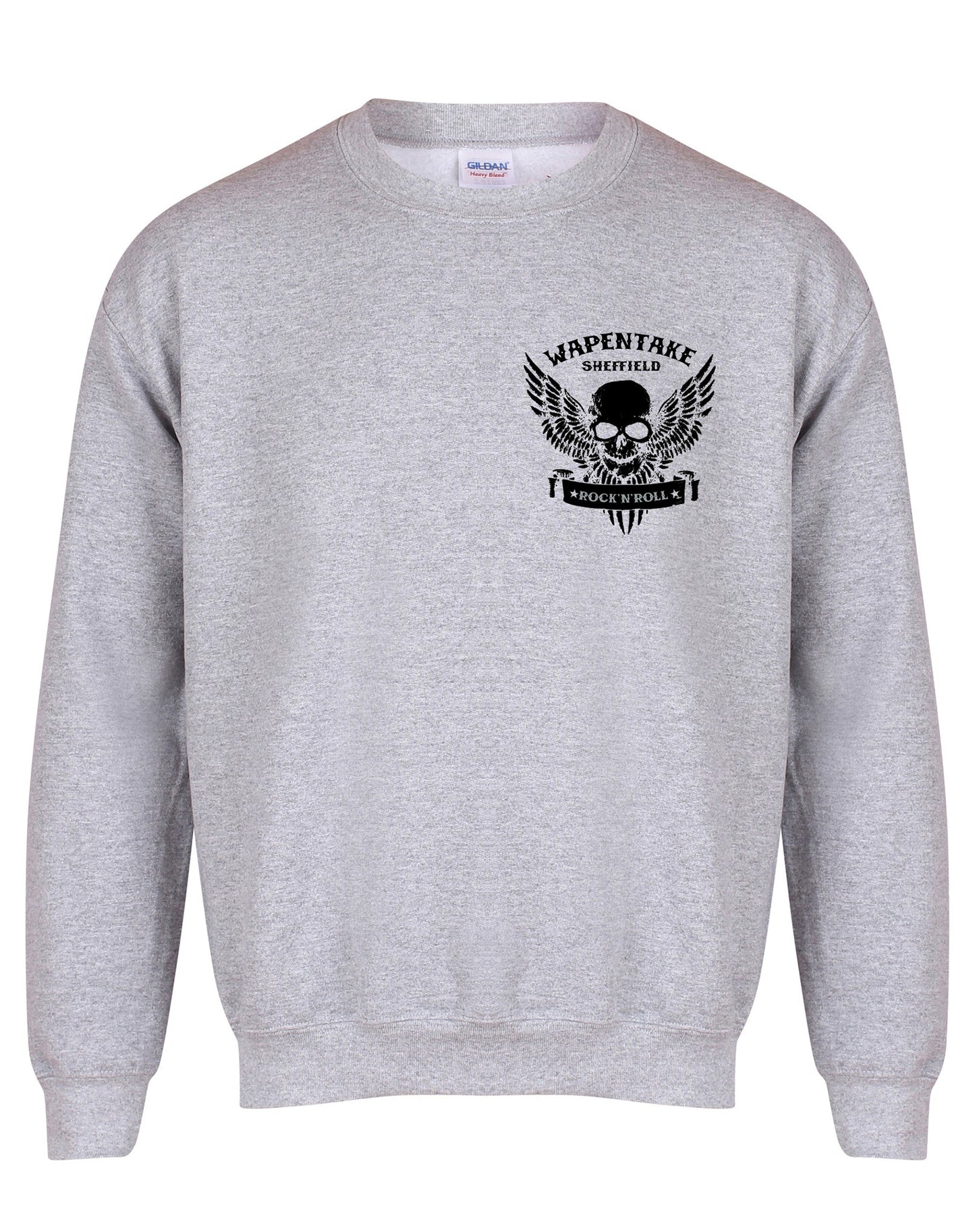 Wapentake small skull/wings unisex fit sweatshirt - various colours - Dirty Stop Outs