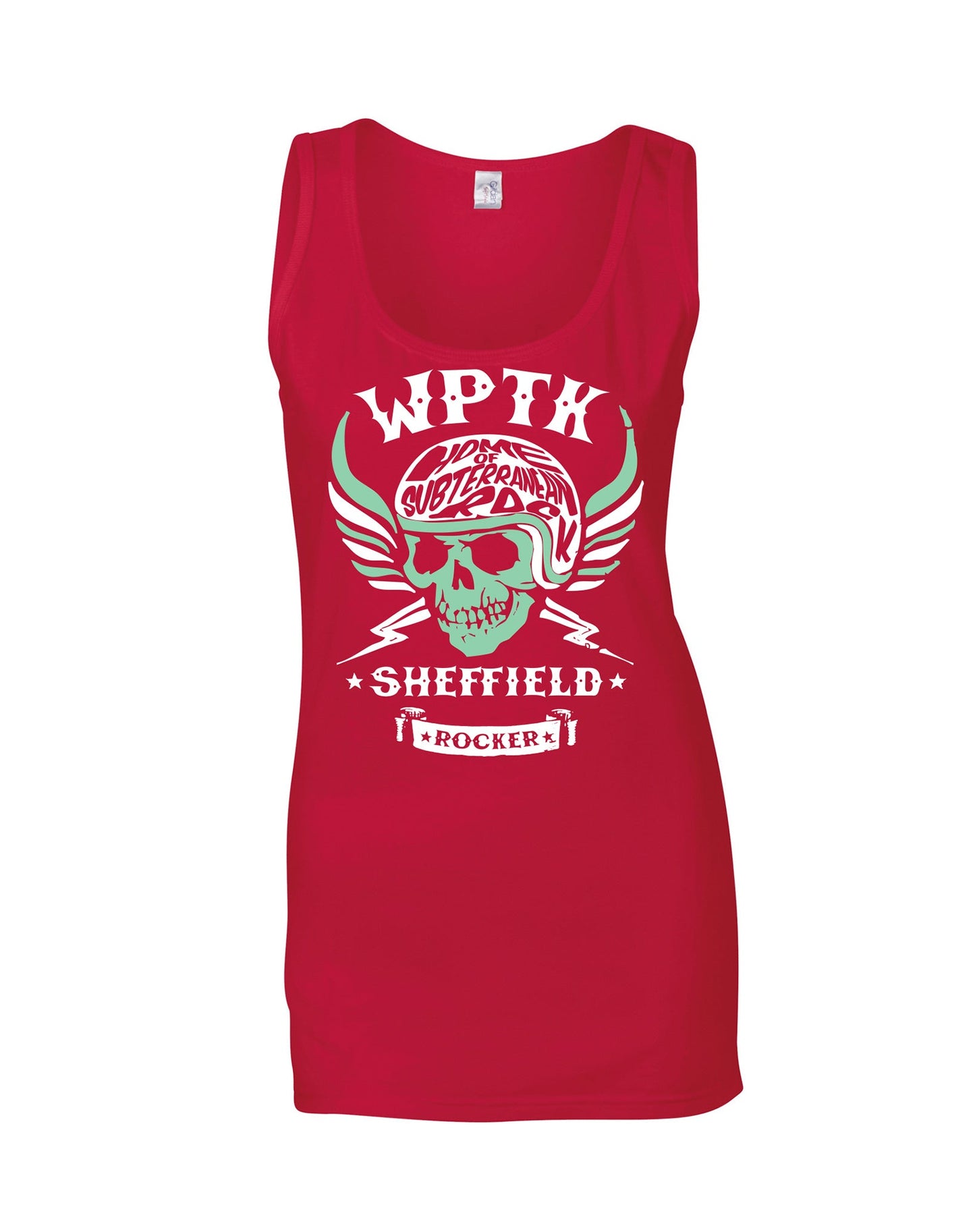 WPTK (Wapentake) biker skull ladies fit vest - various colours - Dirty Stop Outs