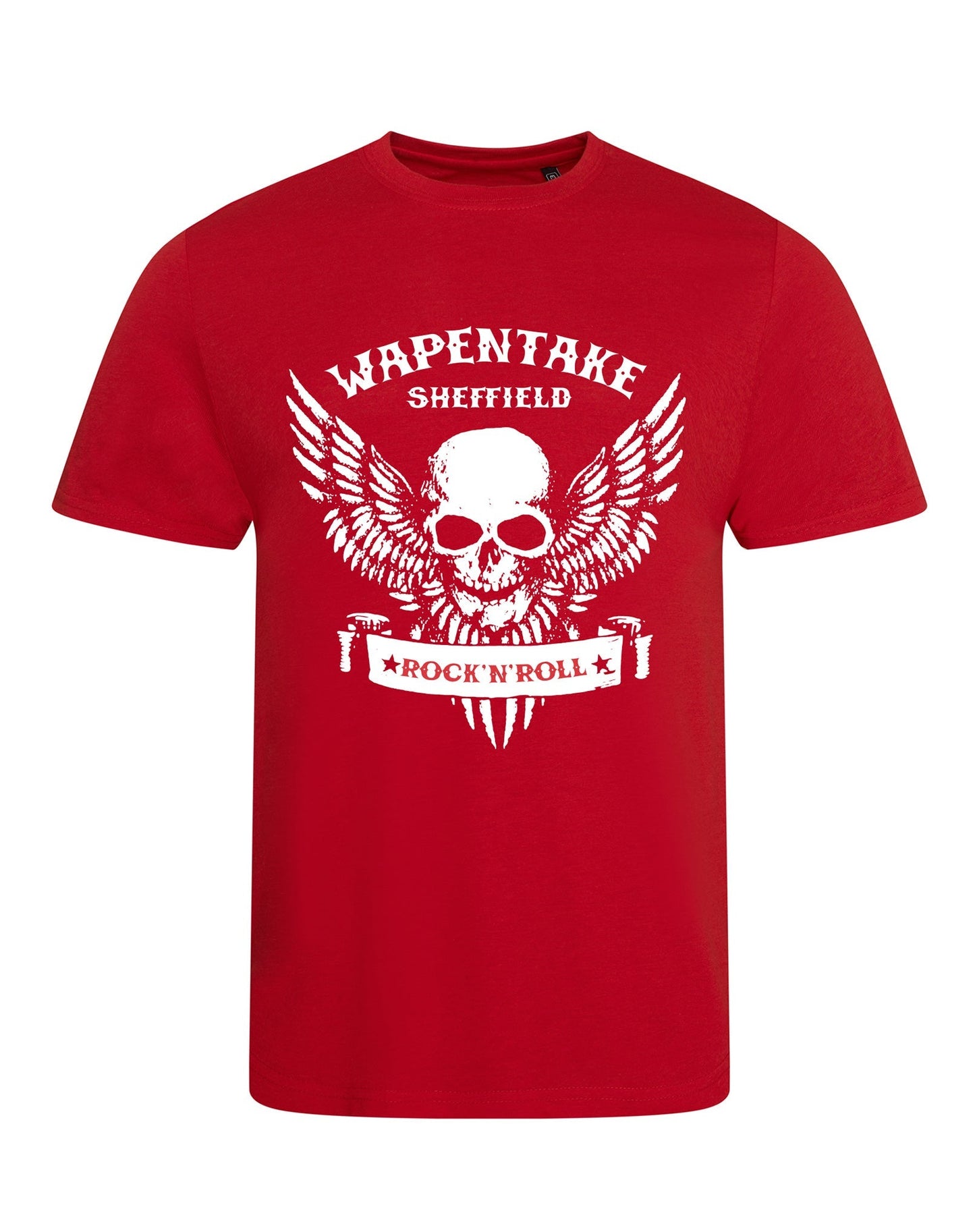 Sheffield t shirt - Wapentake skull/wings unisex fit T - shirt - re - discover your inner rock star - Dirty Stop Outs