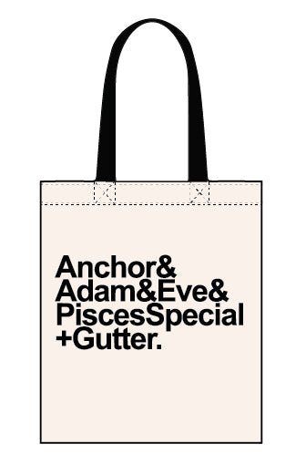 Anchor to Adam & Eve canvas tote bag - Dirty Stop Outs