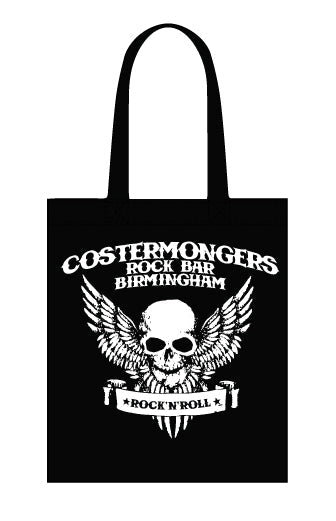 Costermongers rock bar skull/wings canvas tote bag - Dirty Stop Outs