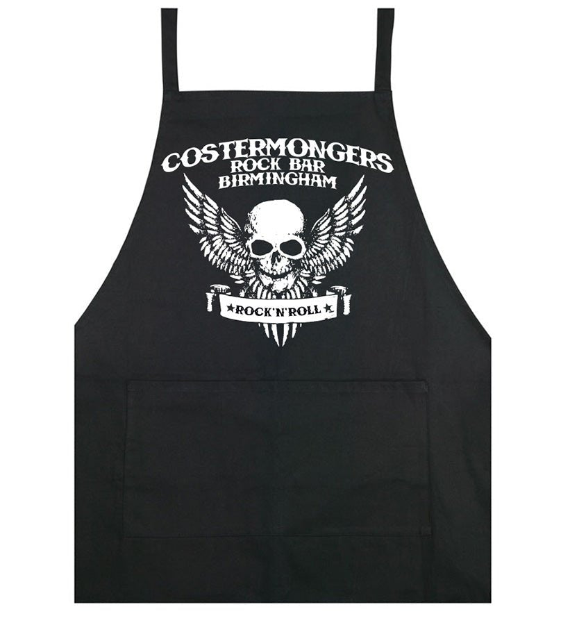 Costermongers rock bar skull/wings cooking apron - Dirty Stop Outs