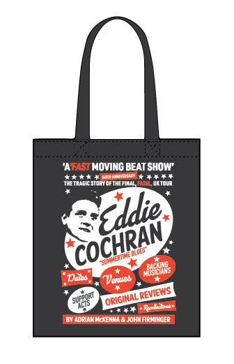 Eddie Cochran: A Fast Moving Beat Show - canvas tote bag - Dirty Stop Outs