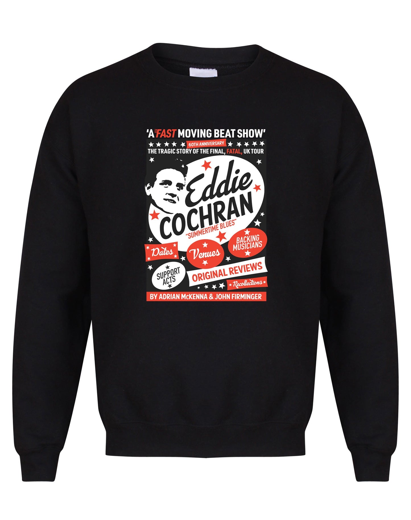 Eddie Cochran: A Fast Moving Beat Show unisex sweatshirt - various colours - Dirty Stop Outs