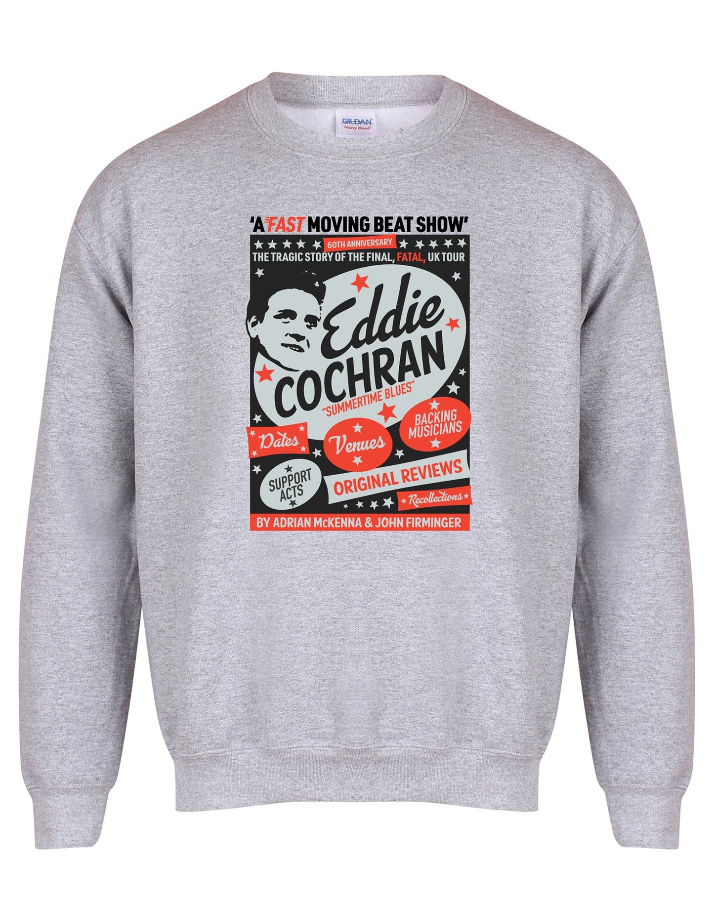 Eddie Cochran: A Fast Moving Beat Show unisex sweatshirt - various colours - Dirty Stop Outs