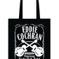 Eddie Cochran - cross Gretsch guitar - canvas tote bag - Dirty Stop Outs