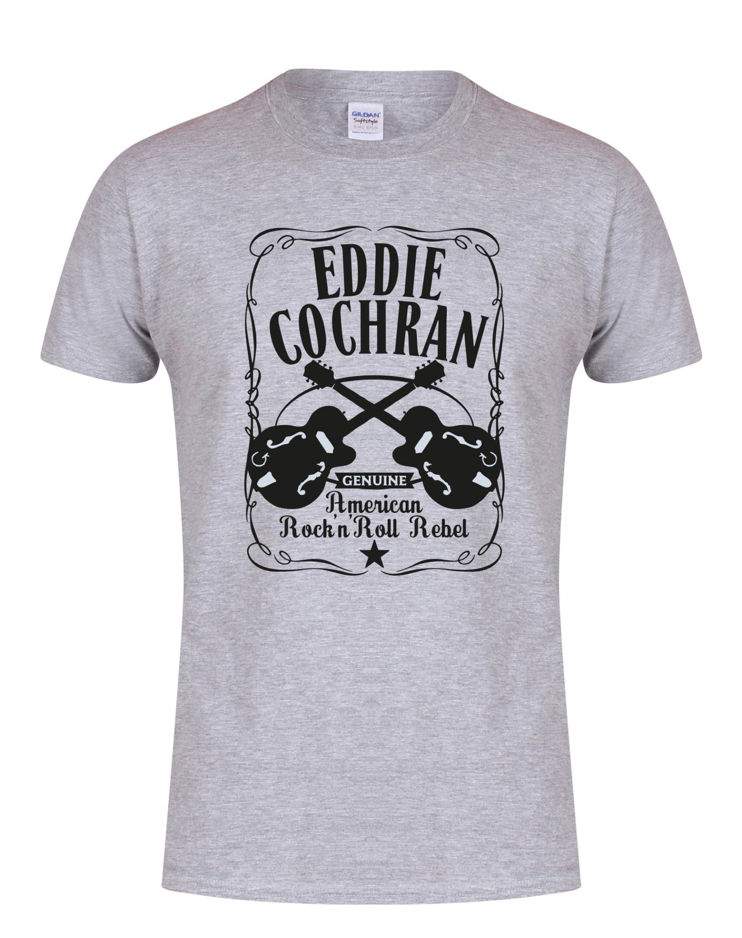Eddie Cochran - Cross Gretsch guitars unisex fit T-shirt - various colours - Dirty Stop Outs