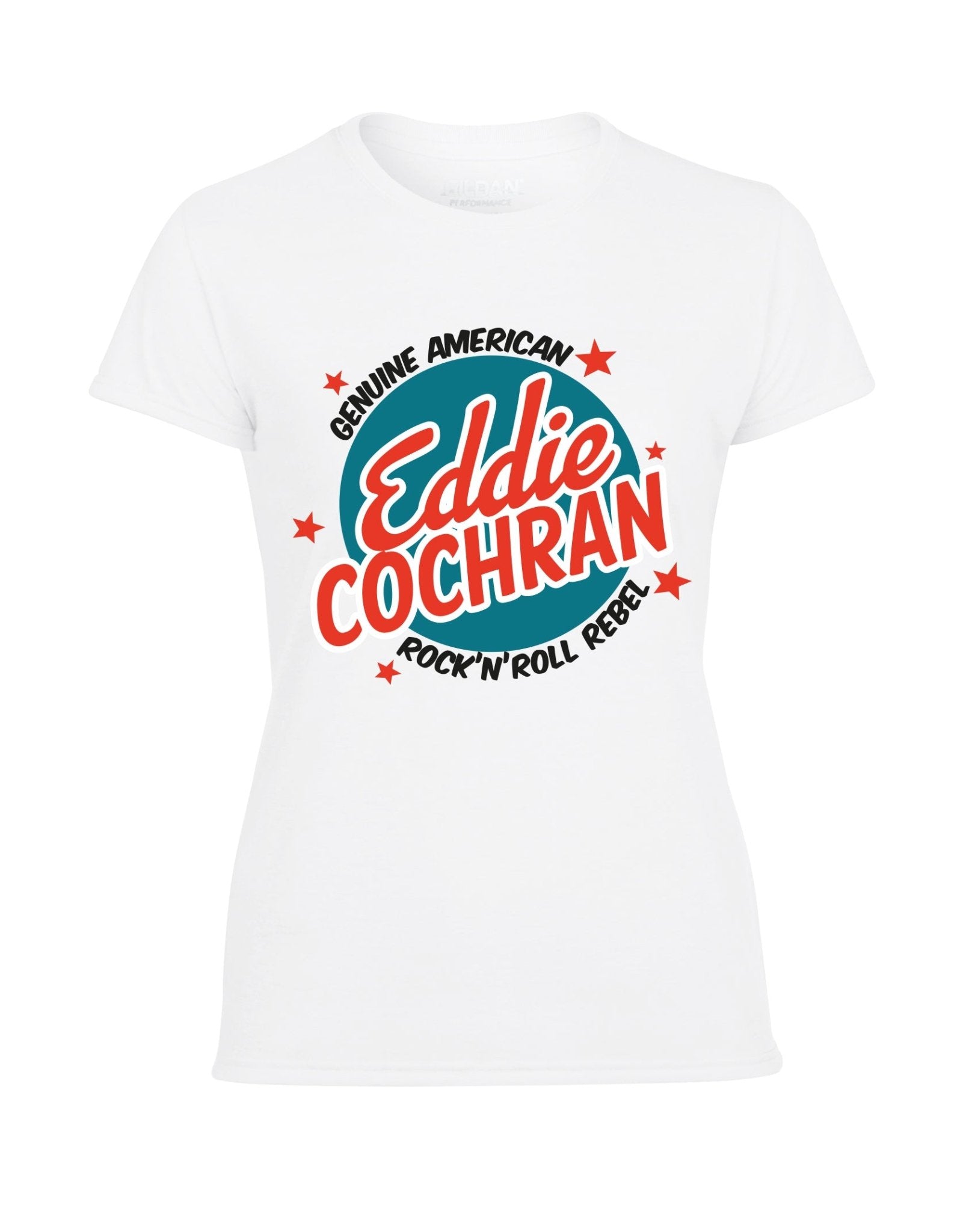 Eddie Cochran - rock'n'roll rebel - ladies fit t-shirt- various colours - Dirty Stop Outs