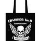 Edwards No. 8 rock bar skull/wings canvas tote bag - Dirty Stop Outs