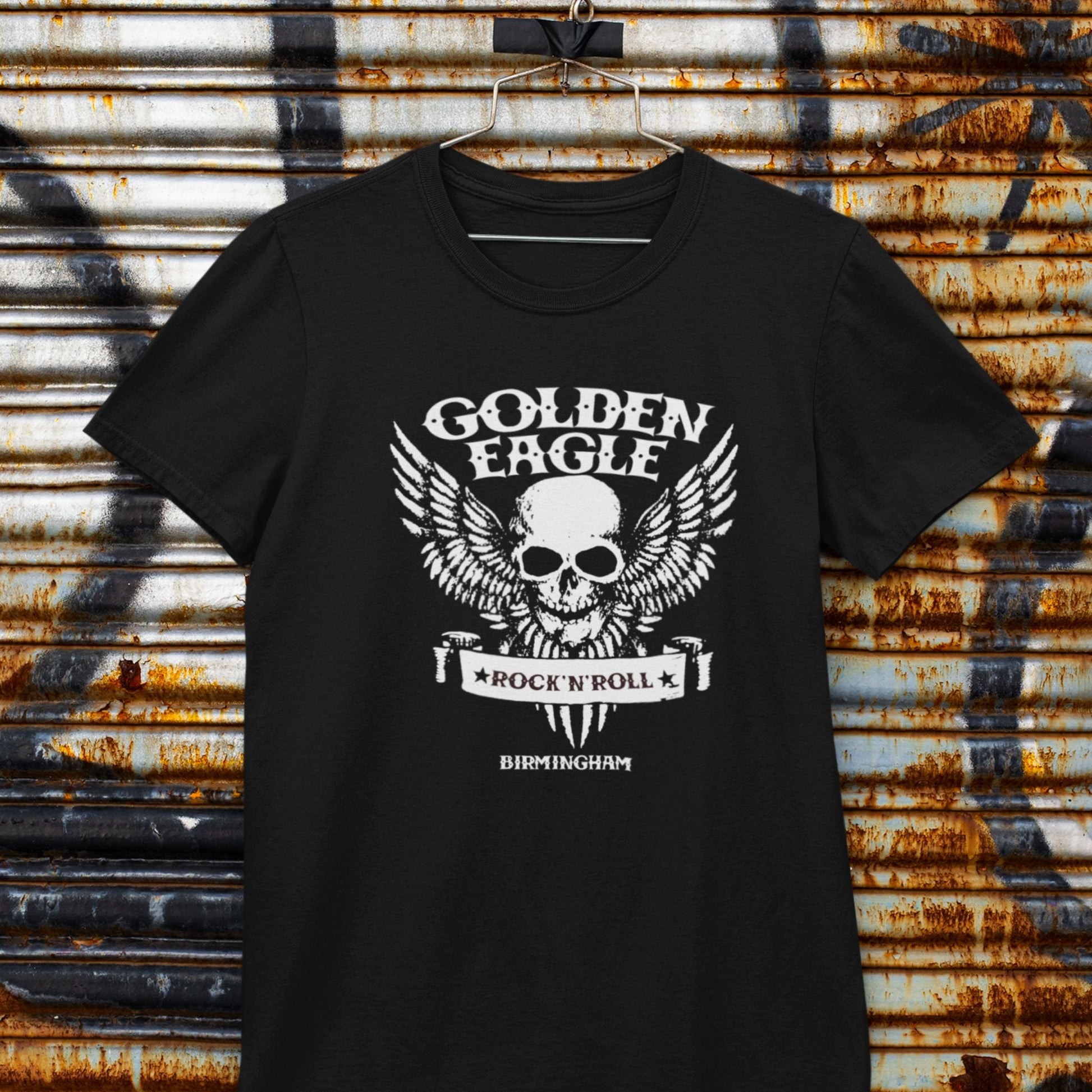 Golden Eagle skull/wings T-shirt - Dirty Stop Outs