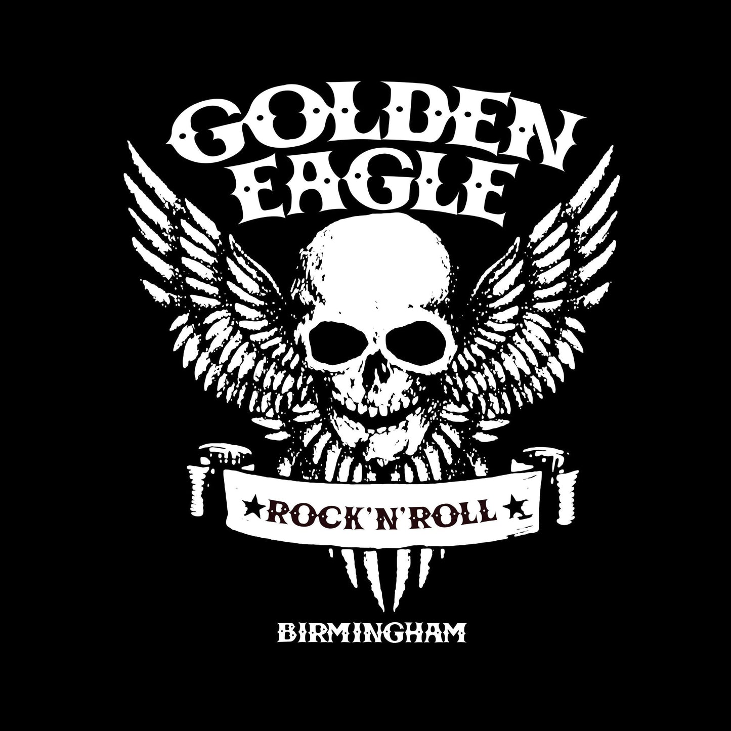 Golden Eagle skull/wings T-shirt - Dirty Stop Outs