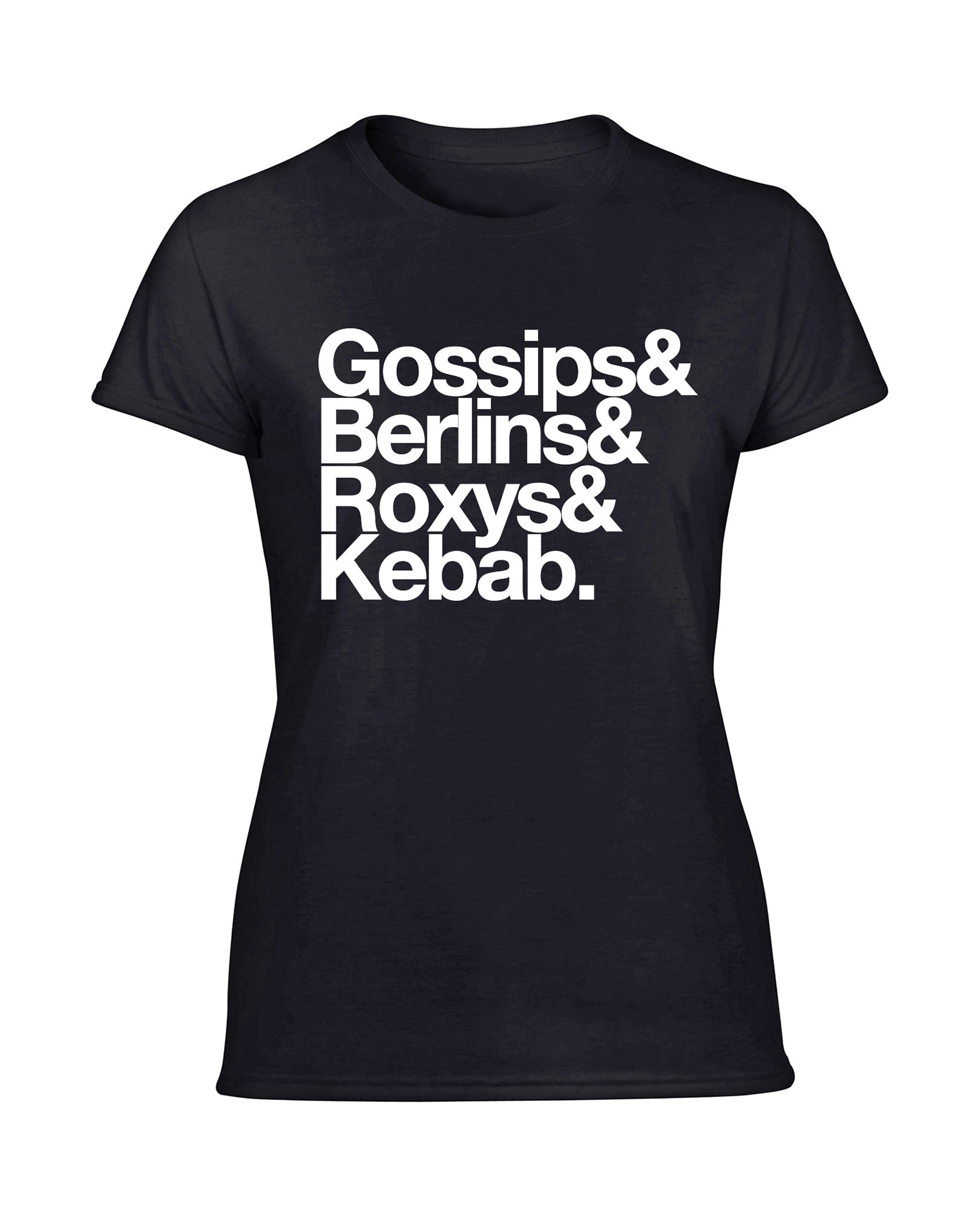 Gossips ladies fit T-shirt - various colours - Dirty Stop Outs