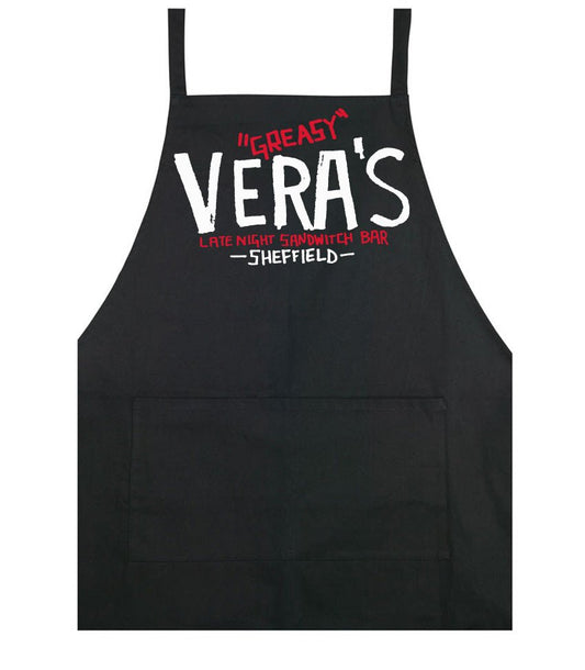 Greasy Vera's original logo cooking apron - Dirty Stop Outs