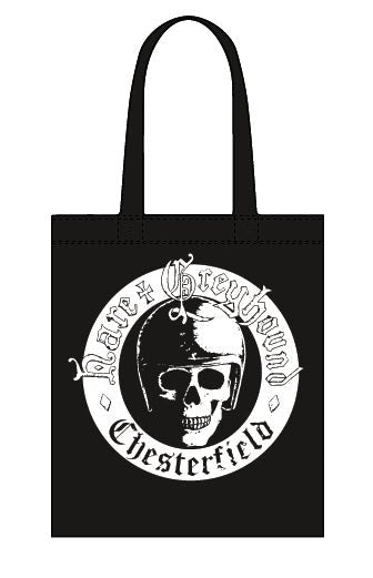 Hare & Greyhound skull canvas tote bag - Dirty Stop Outs