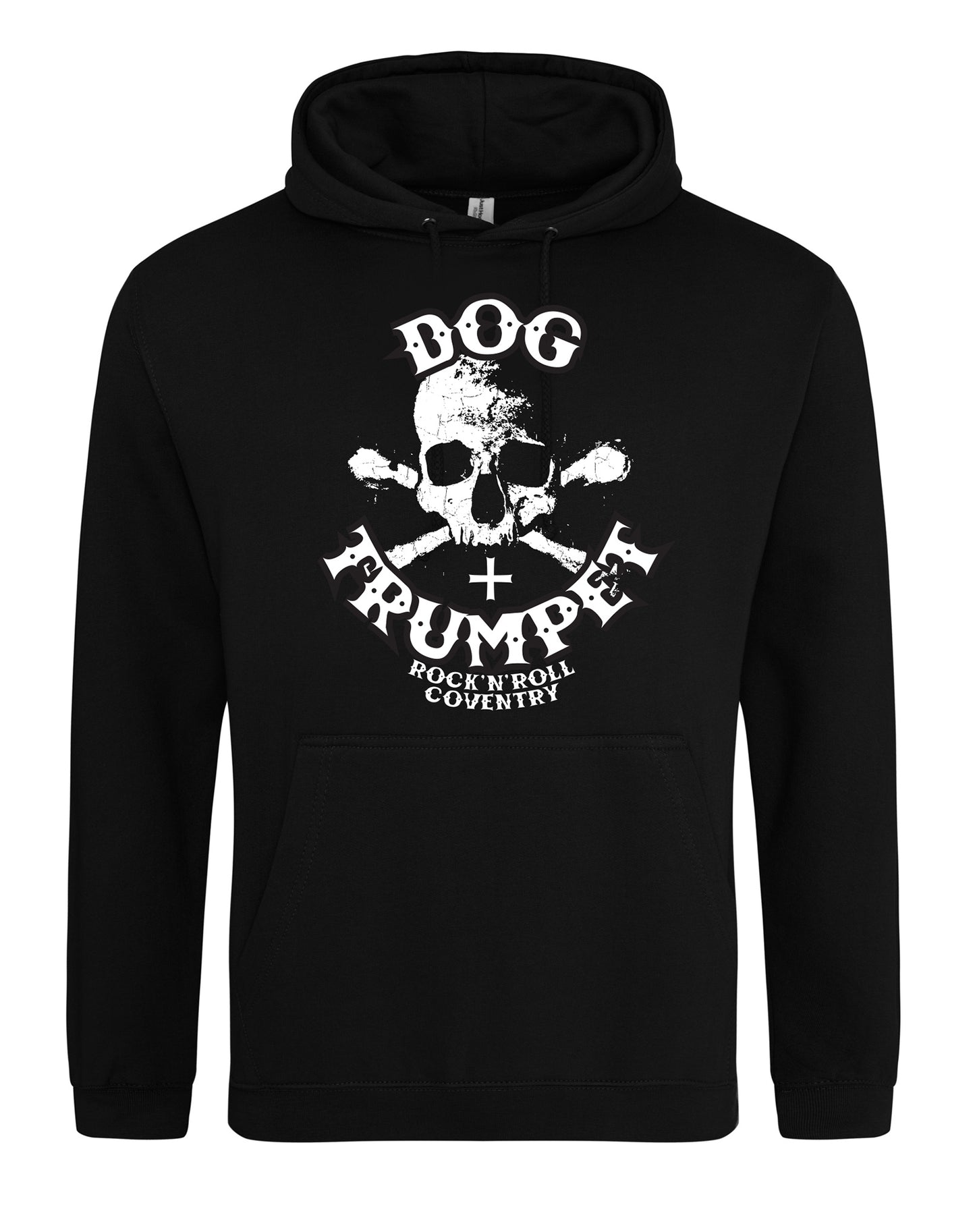 Dog & Trumpet (with skull) unisex fit hoodie - various colours