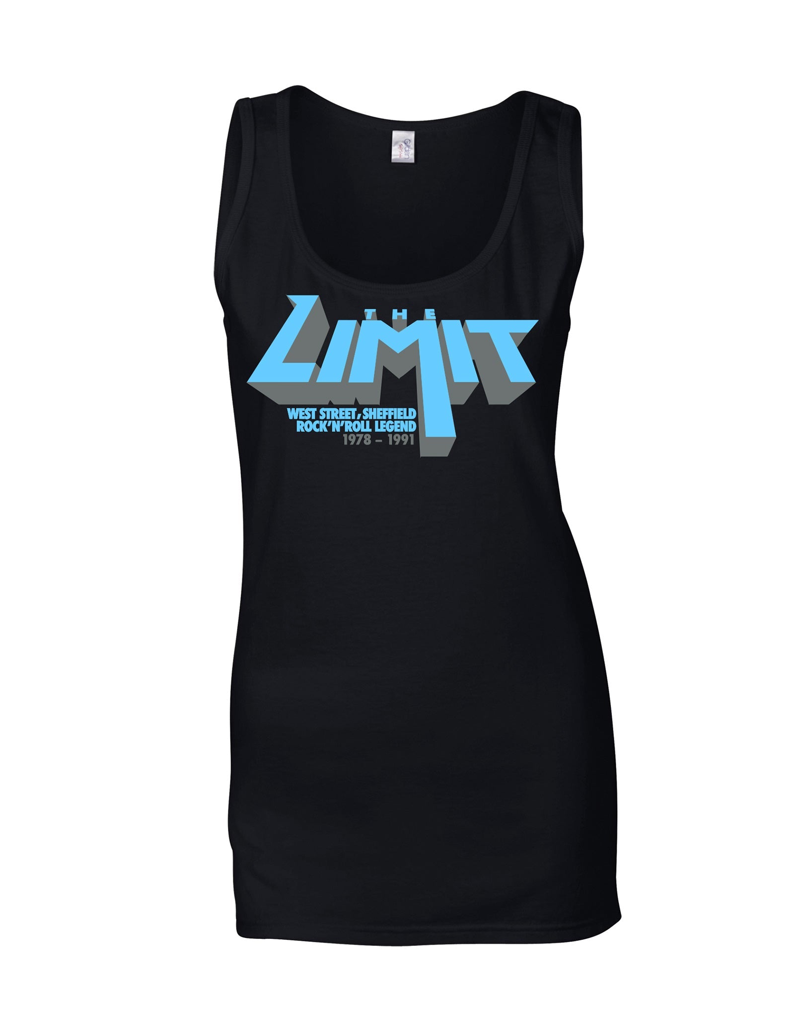 Limit anniversary (blue logo) ladies fit vest - various colours - Dirty Stop Outs