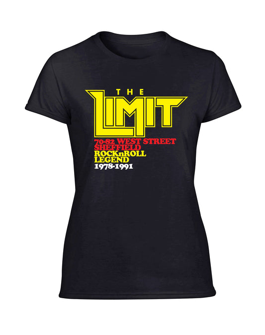 Limit anniversary (yellow logo) ladies fit T-shirt - black - Dirty Stop Outs