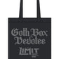 Limit Goth Box Devotee - canvas tote bag - Dirty Stop Outs