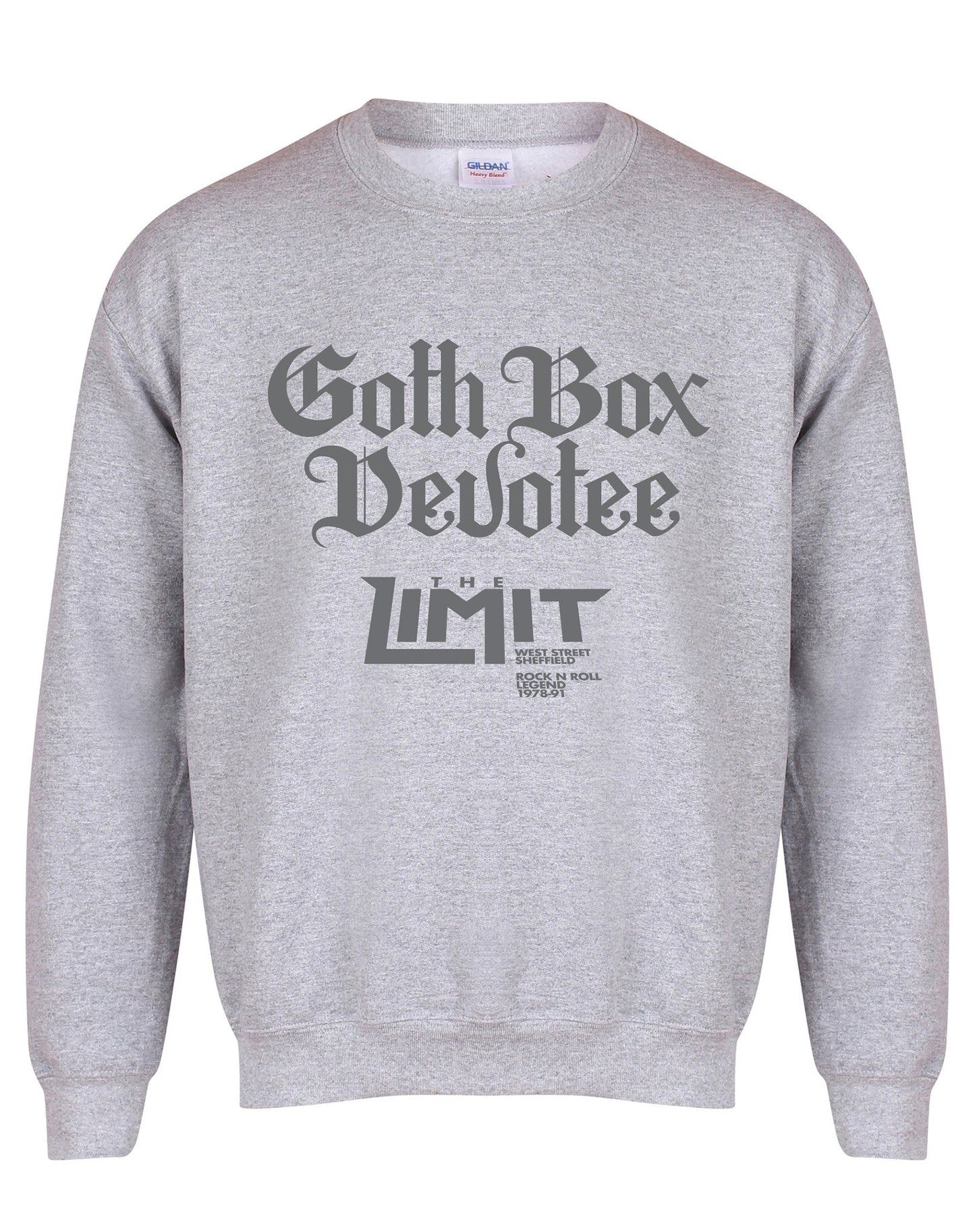 Limit Goth Box Devotee unisex fit sweatshirt - various colours - Dirty Stop Outs