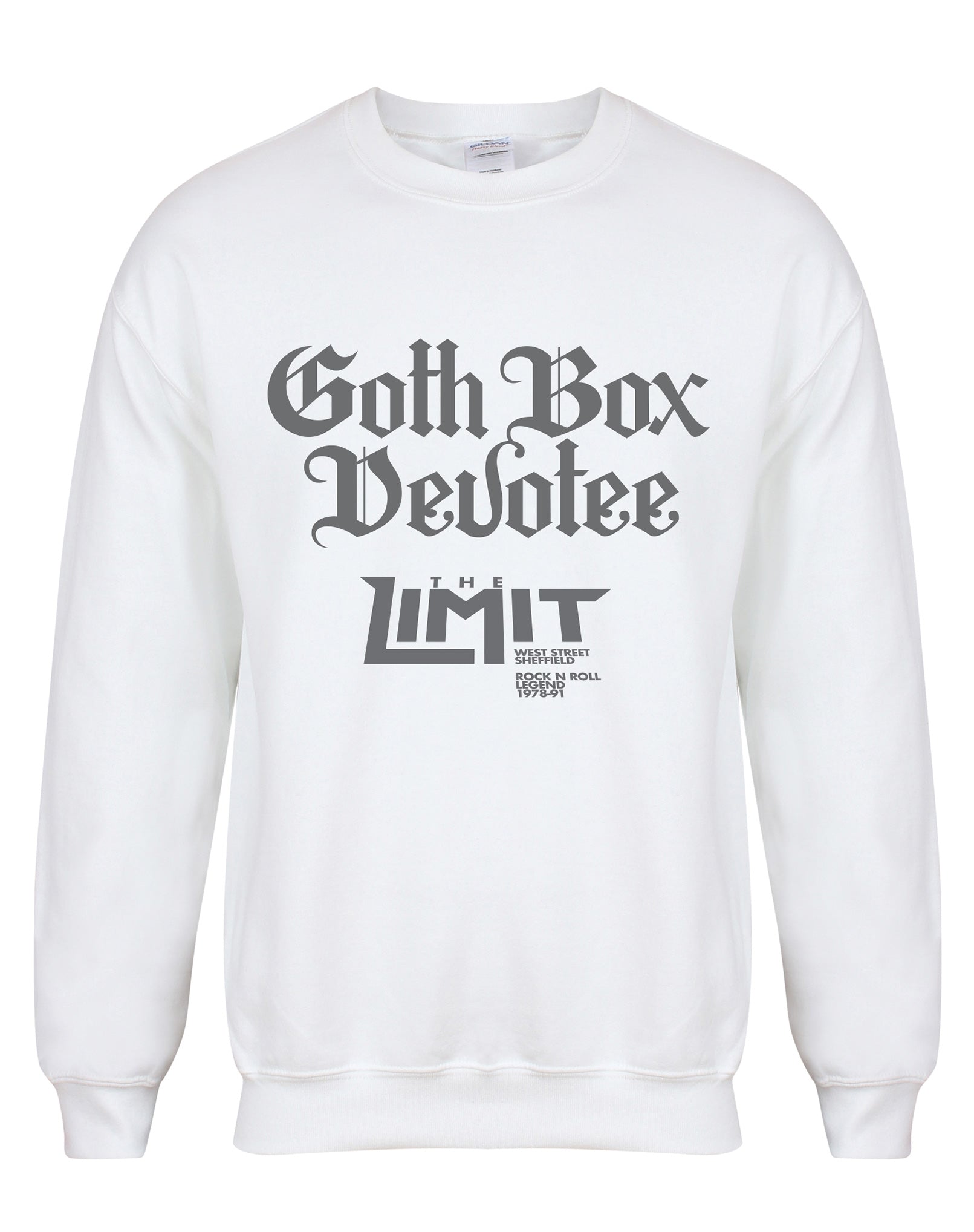 Limit Goth Box Devotee unisex fit sweatshirt - various colours - Dirty Stop Outs