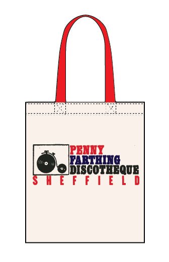 Penny Farthing canvas tote bag - Dirty Stop Outs