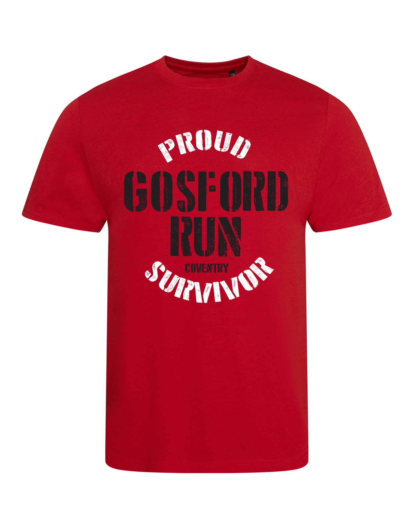 Proud Gosford Run Survivor unisex fit T-shirt - various colours - Dirty Stop Outs