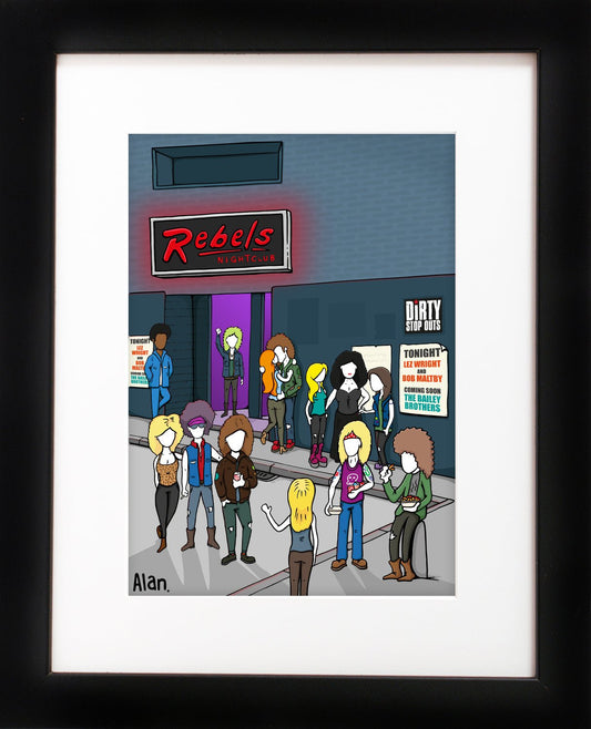 Rebels - limited edition signed Alan Pennington art print - framed - Dirty Stop Outs