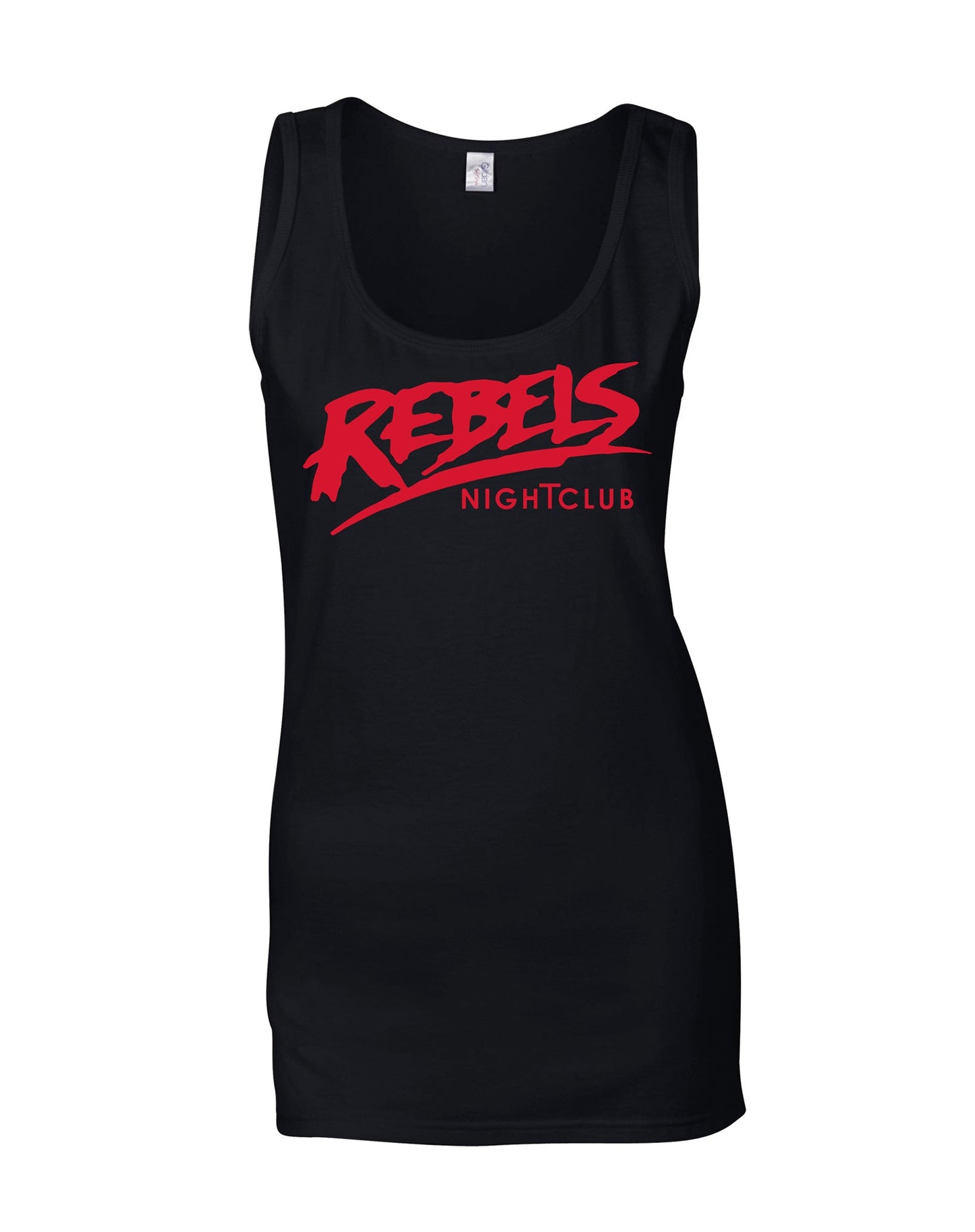 Rebels nightclub sign ladies fit vest - various colours - Dirty Stop Outs