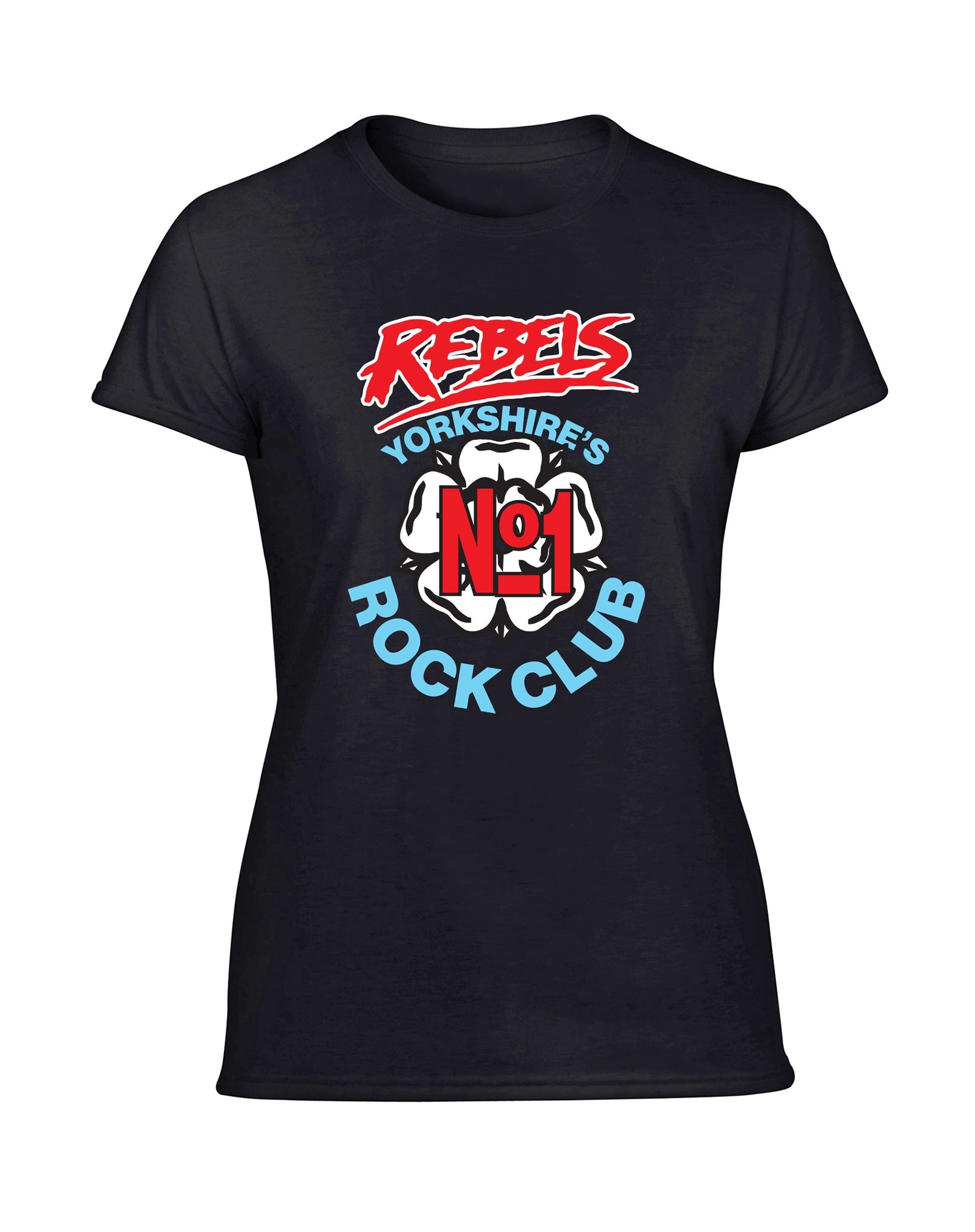 Rebels No. 1 rock club ladies fit T-shirt - various colours - Dirty Stop Outs