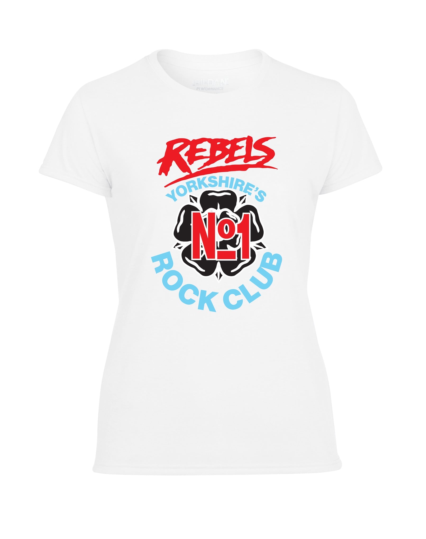 Rebels No. 1 rock club ladies fit T-shirt - various colours - Dirty Stop Outs