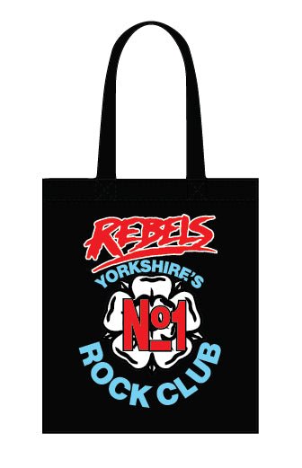 Rebels No. 1 rock club original logo canvas tote bag - Dirty Stop Outs