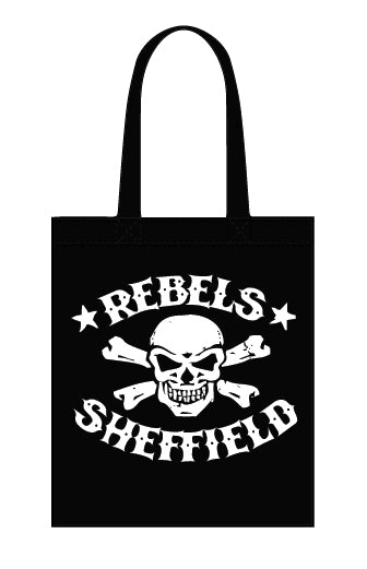 Rebels skull crossbones canvas tote bag - Dirty Stop Outs