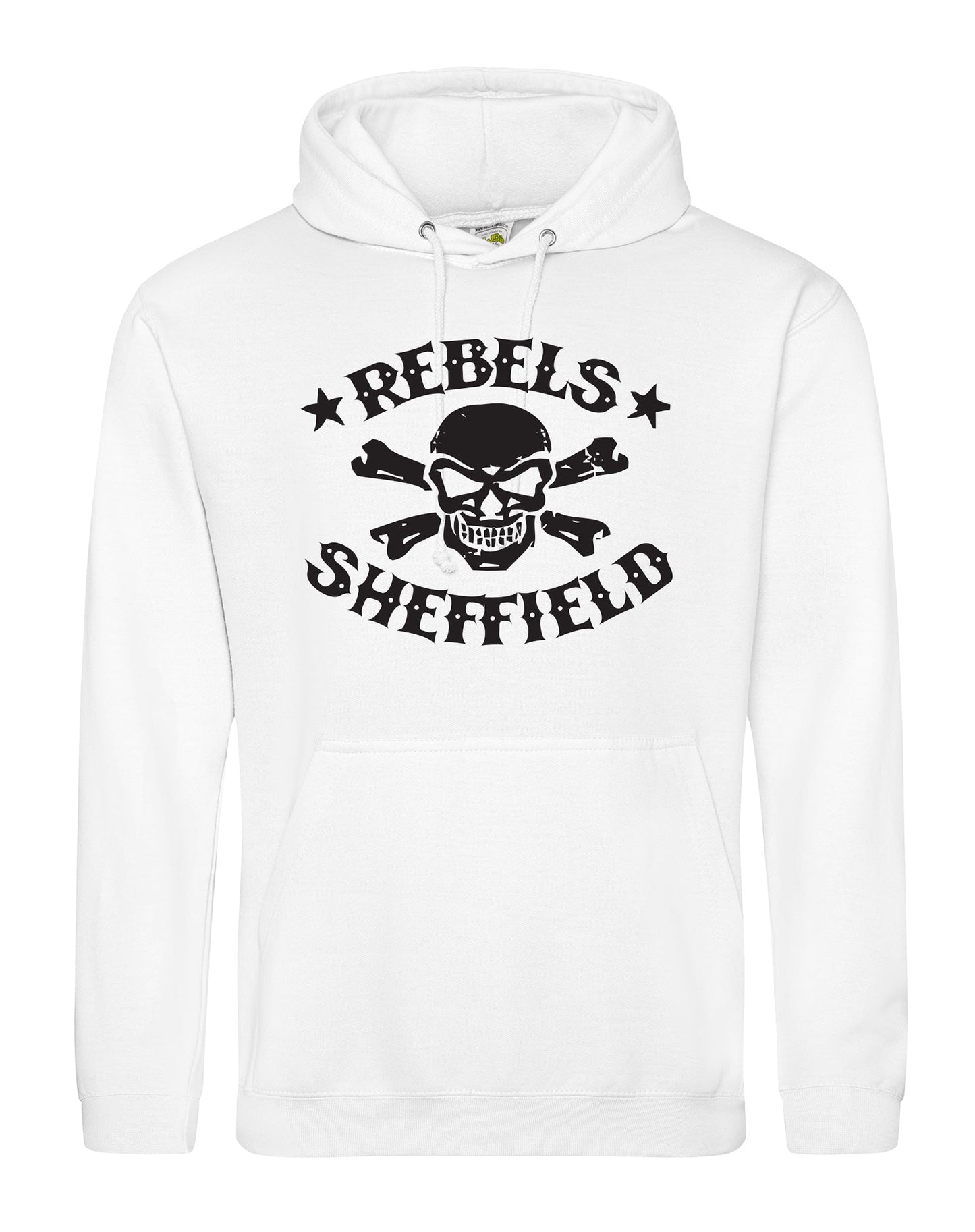 Rebels skull crossbones unisex fit hoodie - various colours - Dirty Stop Outs