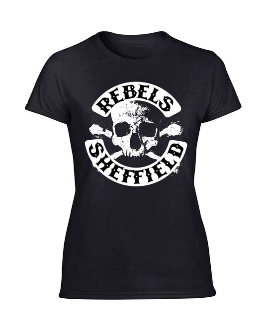Rebels Skull ladies fit T-shirt - various colours - Dirty Stop Outs