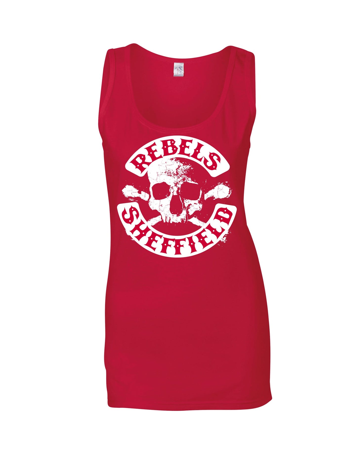Rebels Skull ladies fit vest - various colours - Dirty Stop Outs