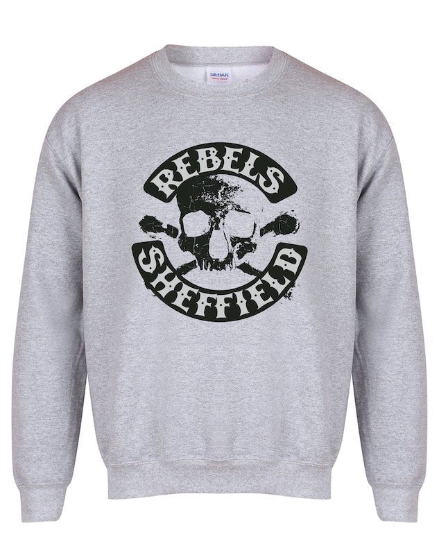Rebels skull unisex fit sweatshirt - various colours - Dirty Stop Outs