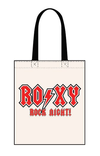 Roxy Rock Night canvas tote bag - Dirty Stop Outs