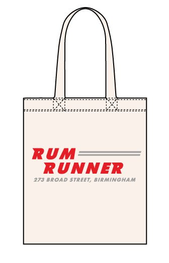 Rum Runner canvas tote bag - Dirty Stop Outs