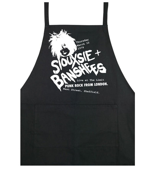 Siouxsie and the Banshees at the Limit - cooking apron - Dirty Stop Outs