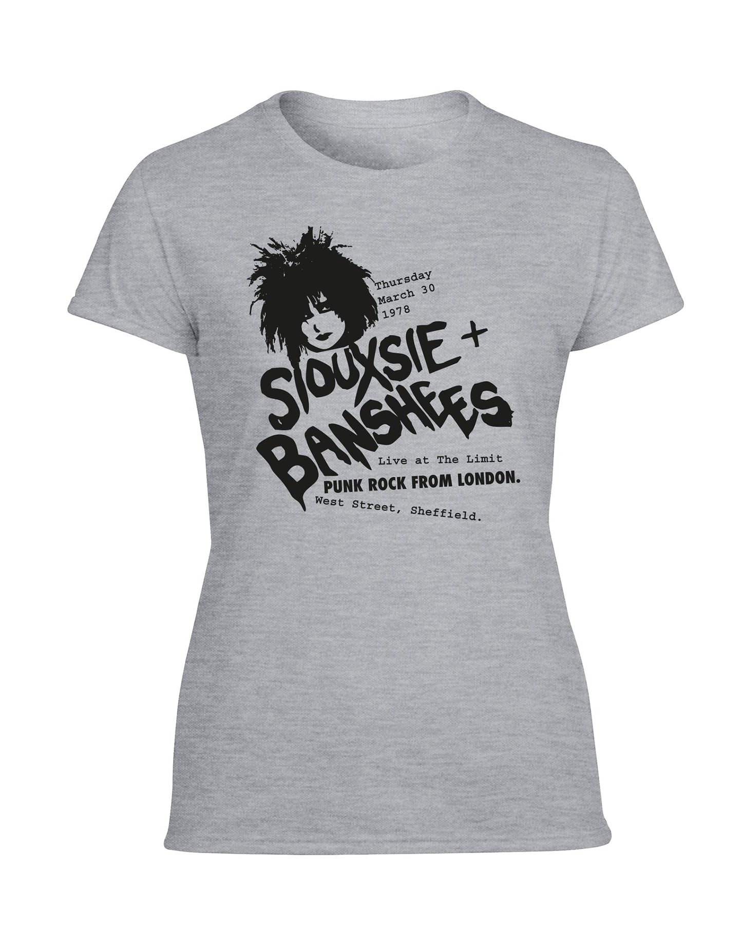 Siouxsie at the Limit ladies fit t-shirt- various colours - Dirty Stop Outs