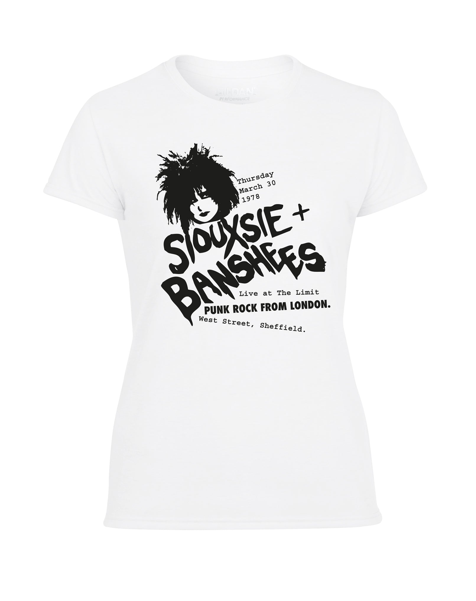 Siouxsie at the Limit ladies fit t shirt various colours Dirty Stop Outs