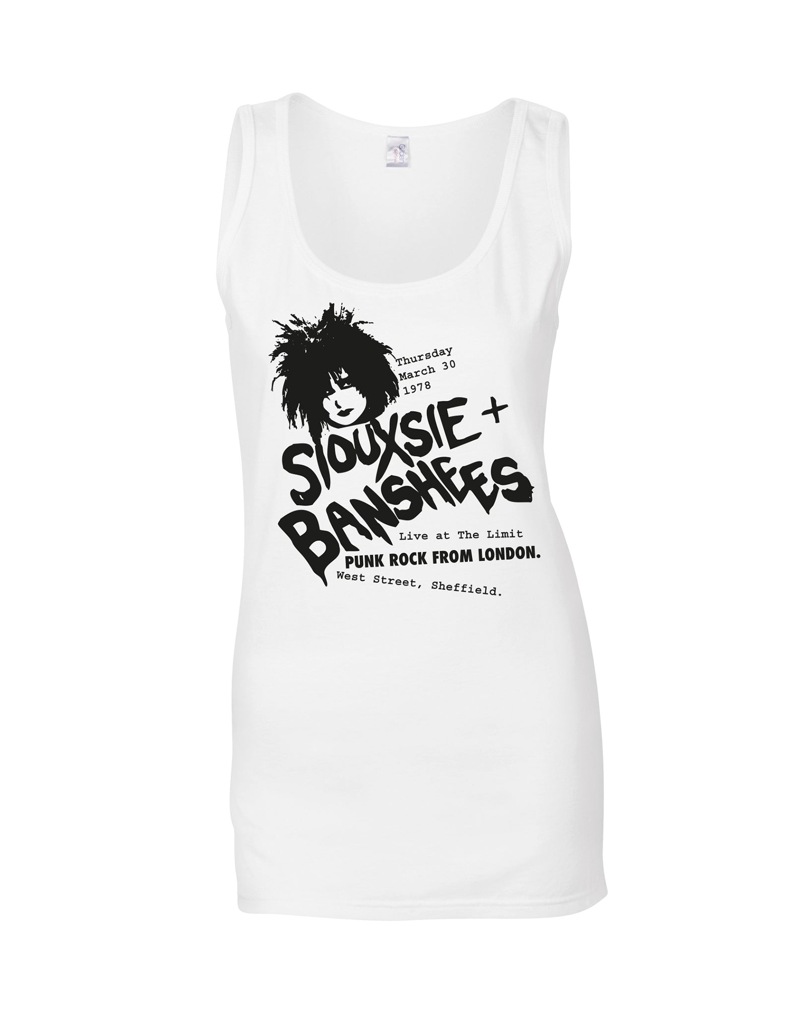 Siouxsie at the Limit ladies fit vest - various colours. - Dirty Stop Outs